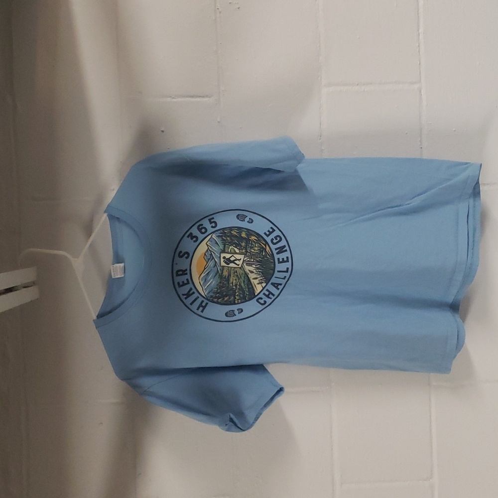 Hiker Design Women's Blue Large T-shirt